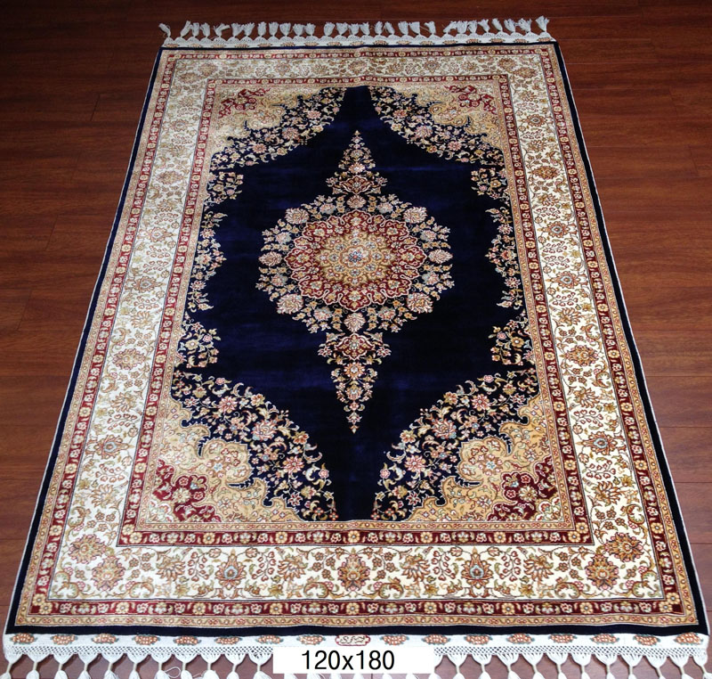 手工绢丝毯4*6-1