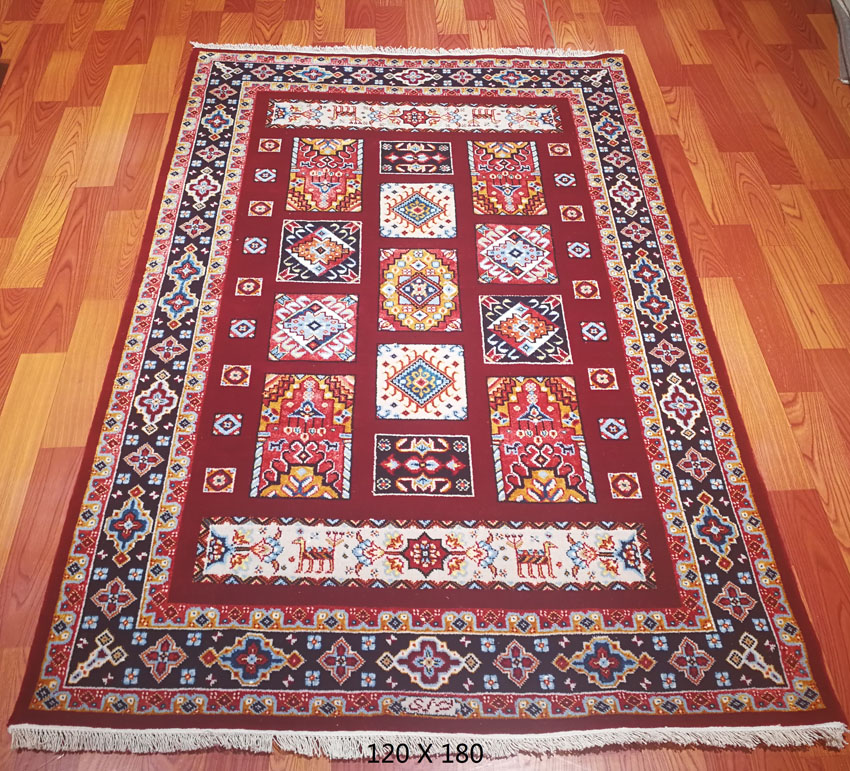 手工丝毛毯4*6-4