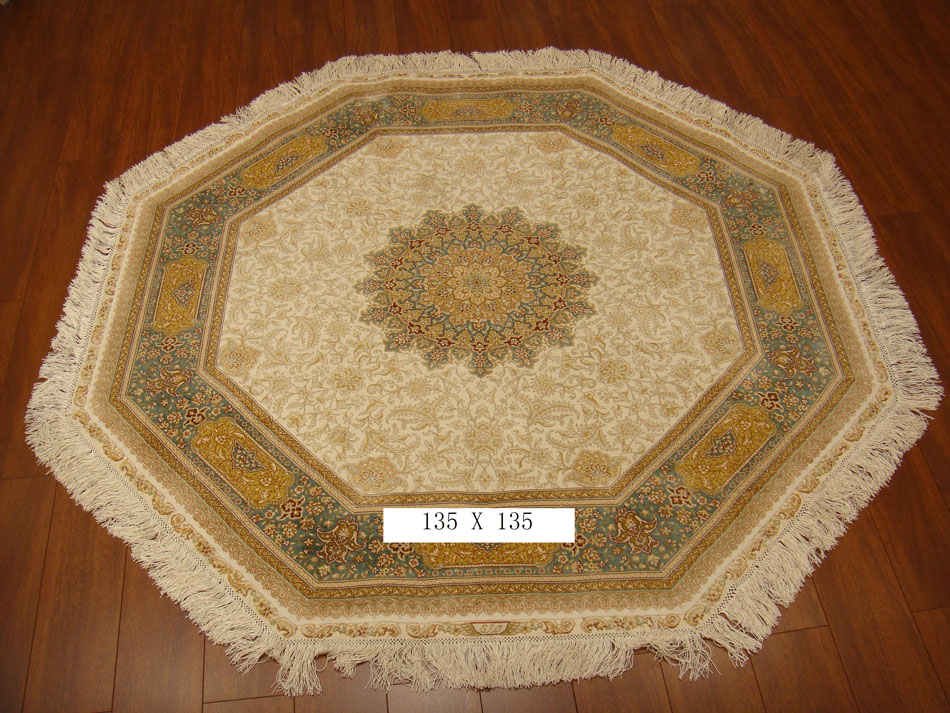 手工真丝毯4.4*4.4