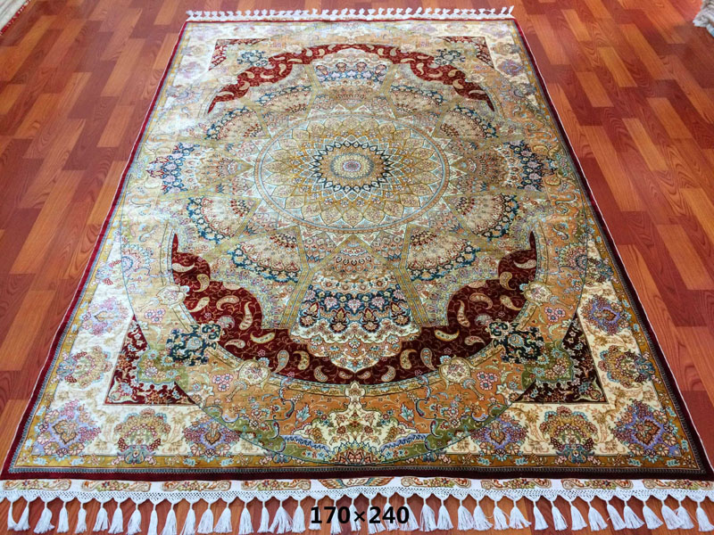 手工真丝毯5.5*7.84