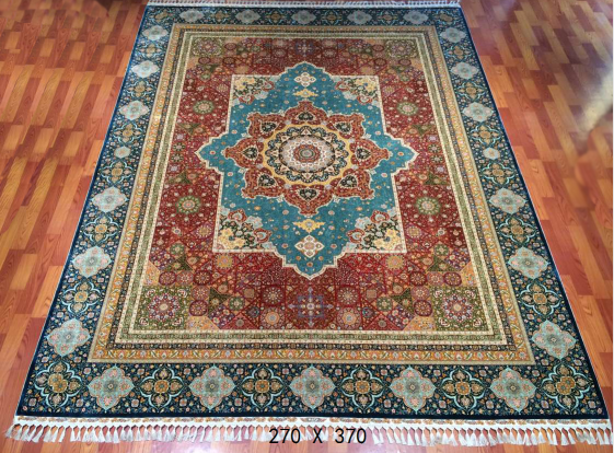 手工绢丝地毯9*12  TXW-1115