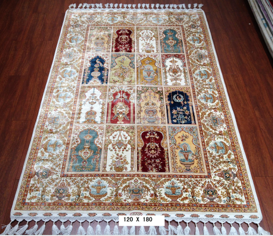 手工绢丝地毯 3.9*6 TXW-0909