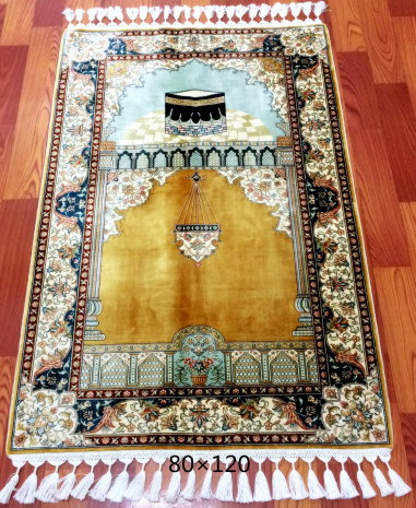 手工绢丝地毯 2.5*4 TXX-1541 黄