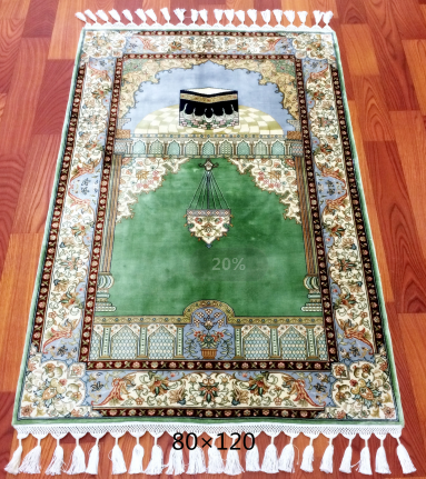 手工绢丝地毯 2.5*4 TXX-1541 绿