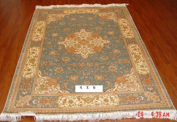 手工真丝地毯 4*6 d-153