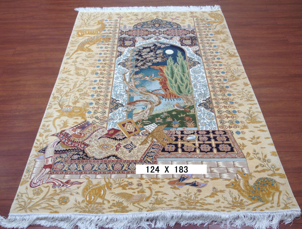 手工真丝地毯 4*6  TXW-1201