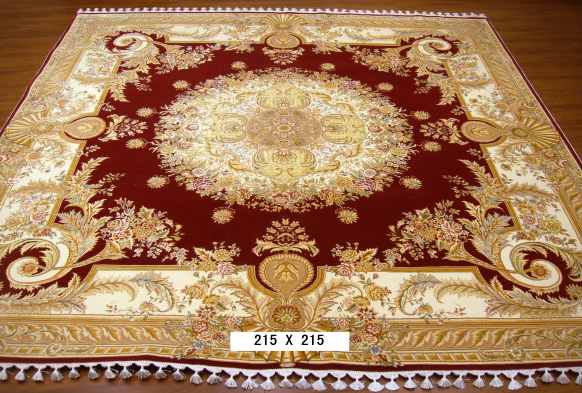 手工丝毛地毯 7*7 TXMW-1102红