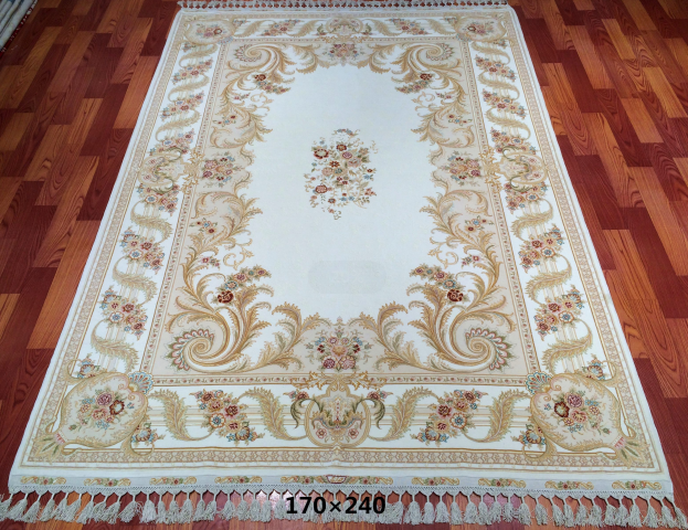 手工丝毛地毯 5.4*7.87  TXMJ-1105白