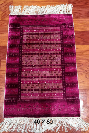 手工绢丝地毯1.3*1.9  TXX-1546紫