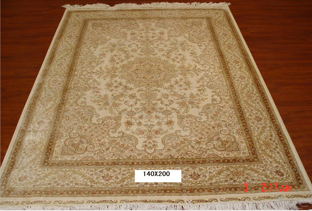 手工真丝地毯4.5*6.5 d-163a