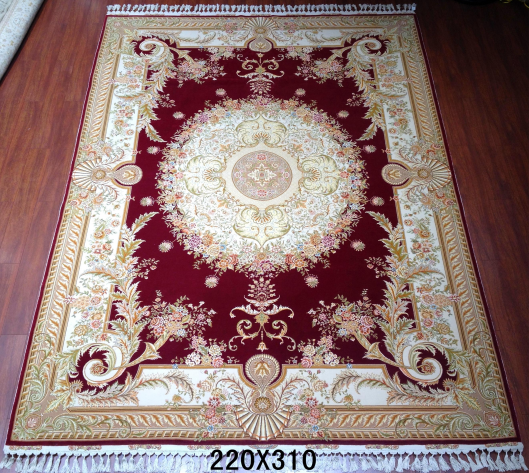 手工丝毛地毯 7*10 TXMW-1102红