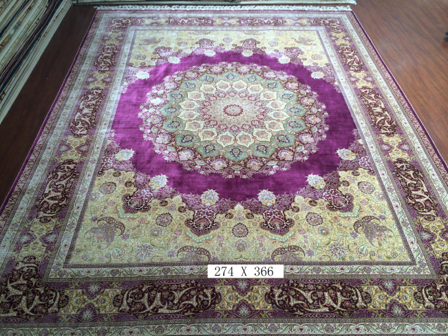 手工真丝地毯  9*12 TXX-1243紫
