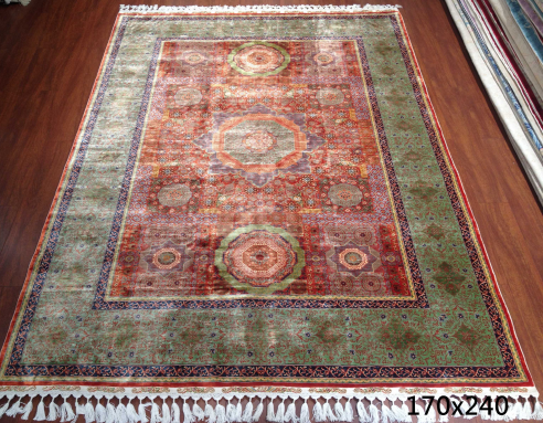 手工绢丝地毯5.4*7.87 TXW-1115