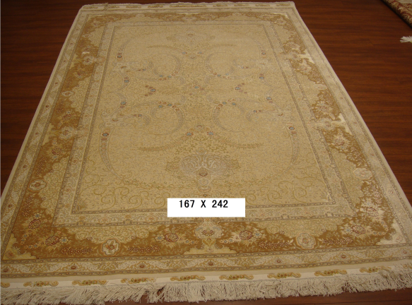 手工丝毛地毯 5.4*7.87  TXMD-1059白