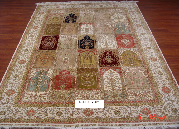 手工真丝地毯 5.41*7.87 TXQ-0913