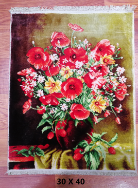 手工绢丝地毯1*1 TXX-1852