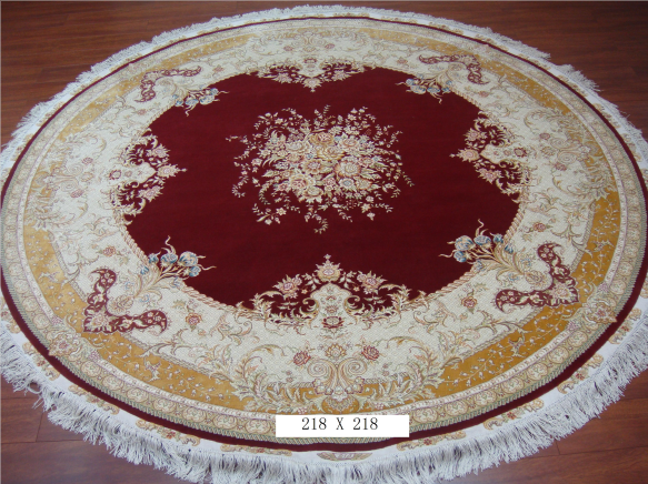 手工丝毛地毯 7*7 TXMD-0905红