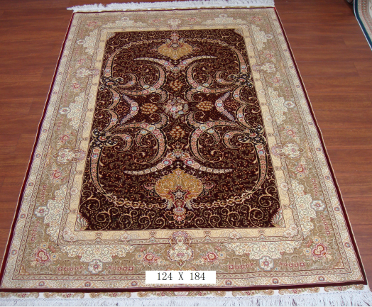 手工真丝地毯 4*6 TXD-1059