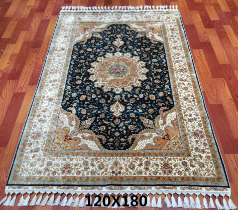 手工绢丝地毯 4*6 TXQ-0914