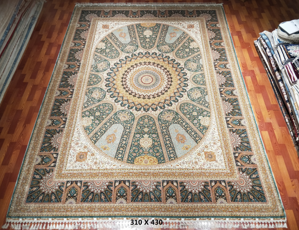 手工绢丝地毯10*14  TXJ-1231