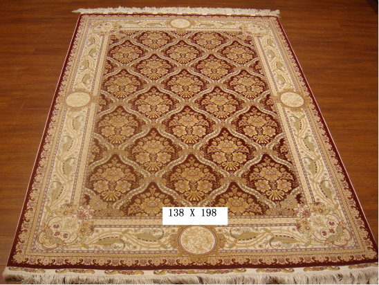 手工丝毛地毯4*6 TXMD-1052红