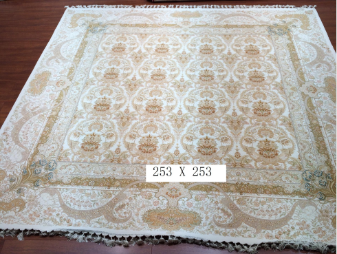 手工丝毛地毯 8.2*8.2 TXMD-1054白