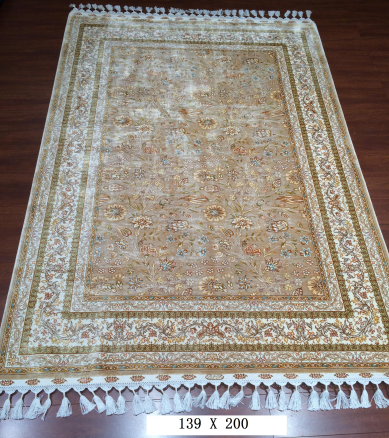 手工绢丝地毯  4.5*6.5 TXD-1261卡