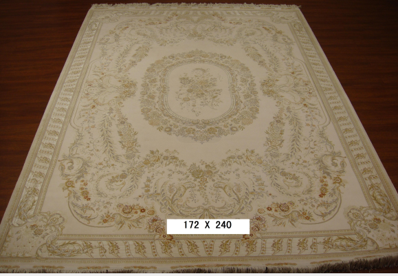 手工丝毛地毯5.4*7.87 TXMX-1101白