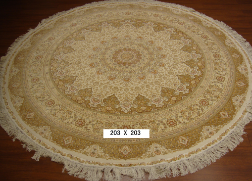 手工丝毛地毯6.56*6.56 TXMD-1042