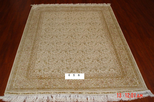 手工真丝地毯4*6 D-131