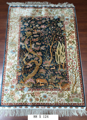 手工绢丝地毯 2.8*4 TXW-1301