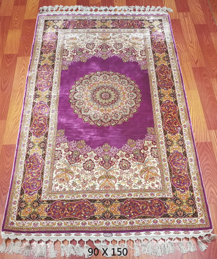 手工绢丝地毯 2.9*5 TXD-1243紫