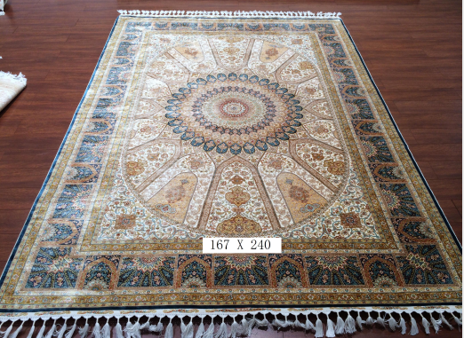 手工绢丝地毯5.4*7.87 TXJ-1231