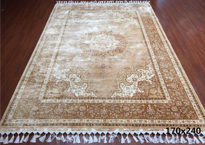 手工绢丝地毯 5.4*7.87  TXJ-1001卡