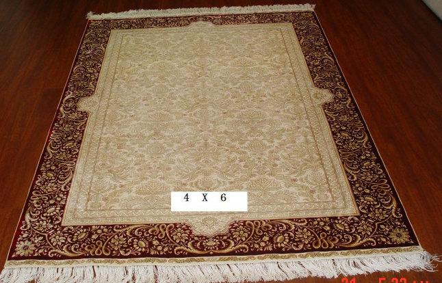 手工真丝地毯4*6 TXD-121