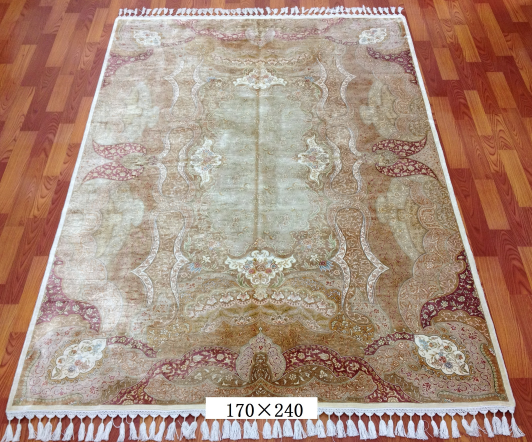 手工绢丝地毯5.4*7.87 TXJ-1007