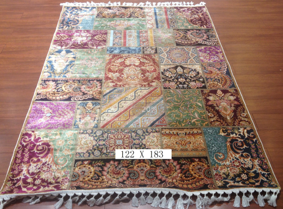 手工绢丝地毯 4*6 TXW-1105