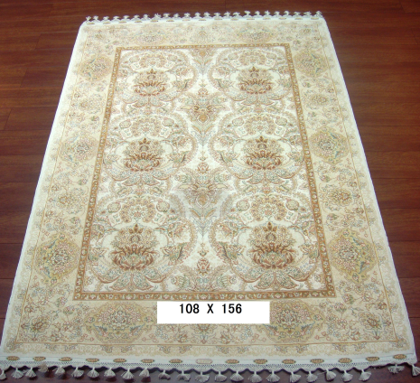 手工丝毛地毯 3.5*5 TXMD-1054白