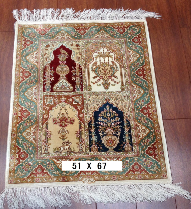 手工绢丝地毯 1.7*2.2  TXW-1110