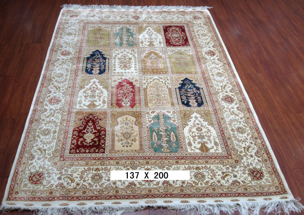 手工绢丝地毯  4.5*6.5 TXQ-0913