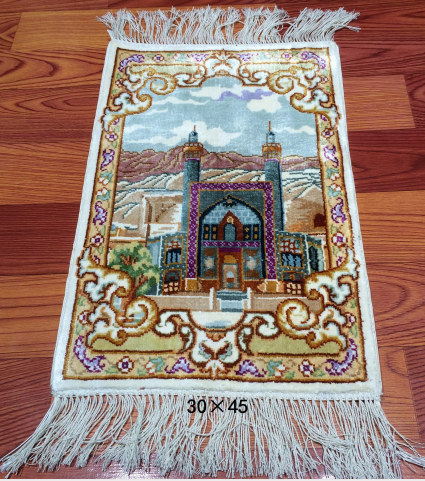 手工绢丝地毯  1*1.4 TX-15918