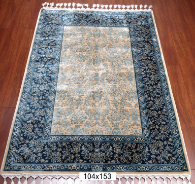 手工绢丝地毯  3.4*5  3138