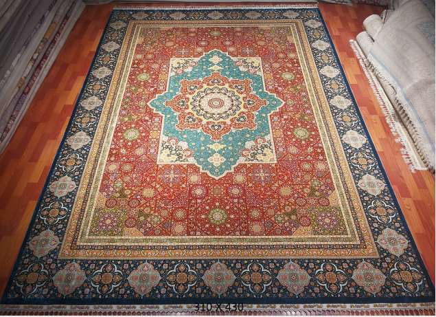 手工绢丝地毯10*14  TXW-1115