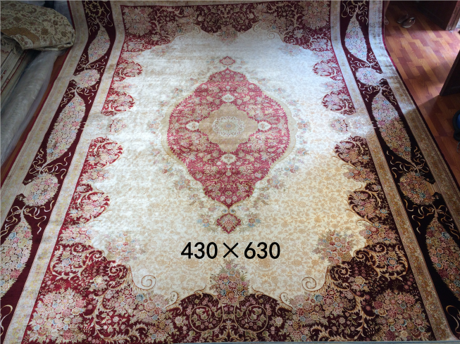 手工绢丝地毯14*20 TXW-1103