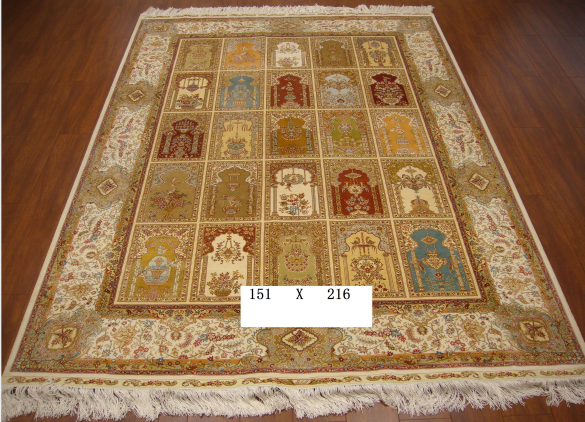 手工真丝地毯 4.9*7 TXQ-1018