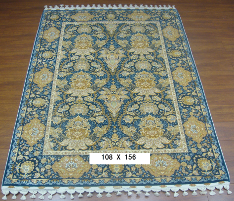 手工丝毛地毯3.5*5 TXMD-1054蓝