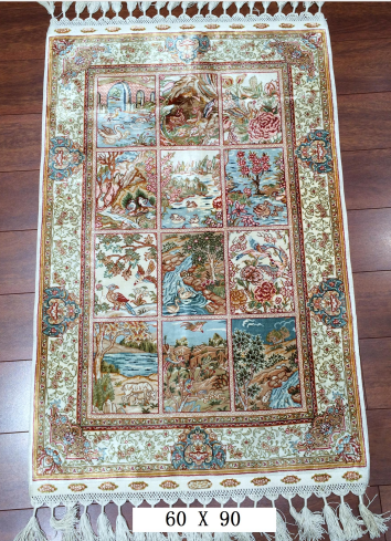 手工绢丝地毯 1.9*3 TXD-0901