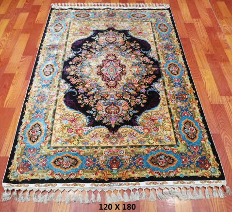 手工绢丝地毯 4*6 TXJ-1870