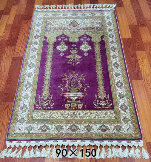 手工真丝地毯2.8*4.9 TXD-01紫