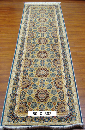 手工真丝地毯2.6*10 TXD-1047